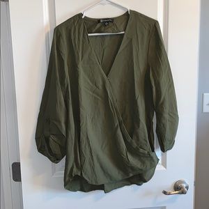 Olive green blouse